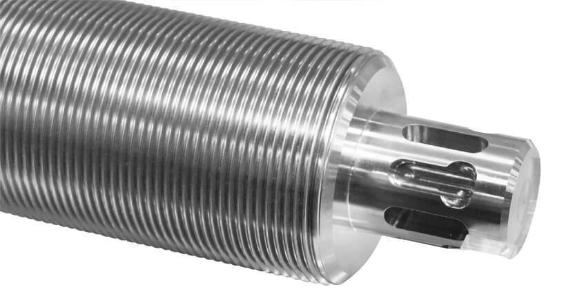 PRODUCT 1 100tの転造機による最大150mmの転造加工最大ねじピッチ15mmを実現